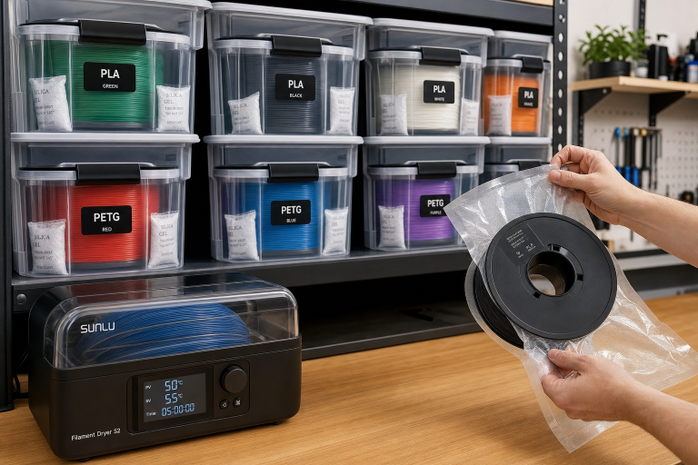 How to Store 3D Printer Filament & Keep It Dry
