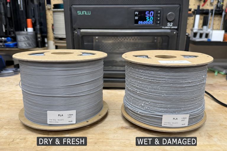 Wet vs Dry Filament: How to Tell & How to Fix It