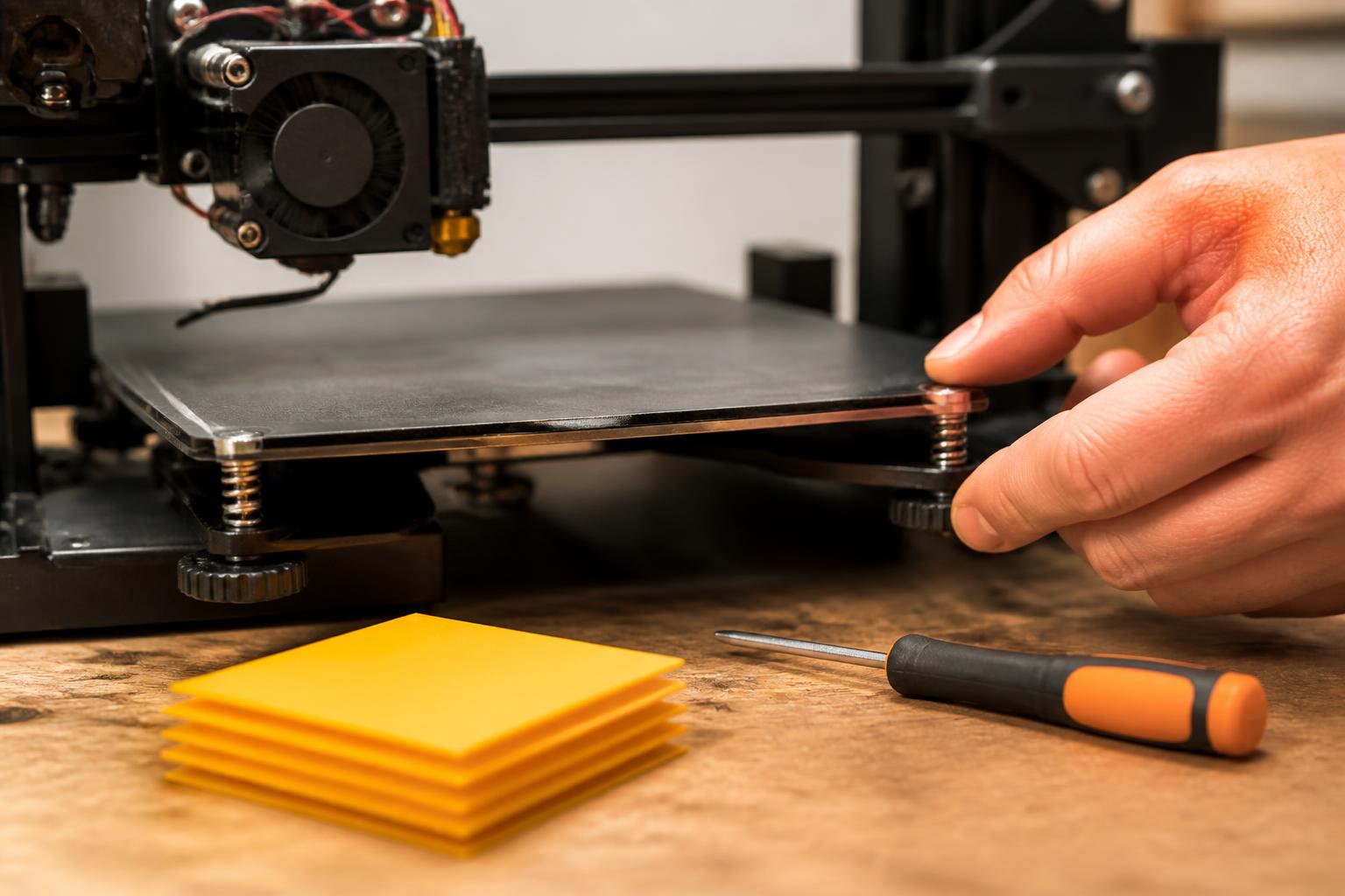 Illustration for: How to Spot and Fix the #1 Budget Printer Failure – Inconsistent Bed Leveling